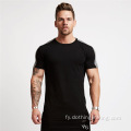 Manlju Koarte mouwen spier workout Casual T-shirts